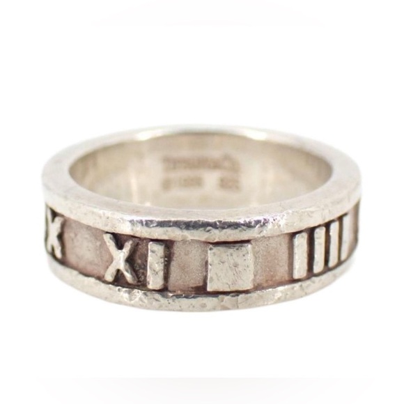 Tiffany & Co. Silver Atlas Ring - Picture 1 of 7